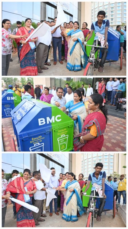 ବିଏମ୍ ସିର ଗଳିକନ୍ଦିରୁ ବର୍ଜ୍ୟ ସଂଗ୍ରହ ପାଇଁ ଲୋକାର୍ପିତ ହେଲା ତିନି ଚକିଆ ସଫେଇ ଟ୍ରଲି :;